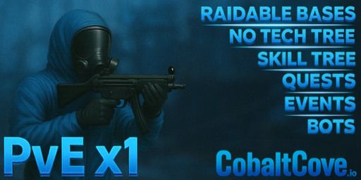 CobaltCove.io PvE x1 | Skills | Bots | Raid Bases | Quests