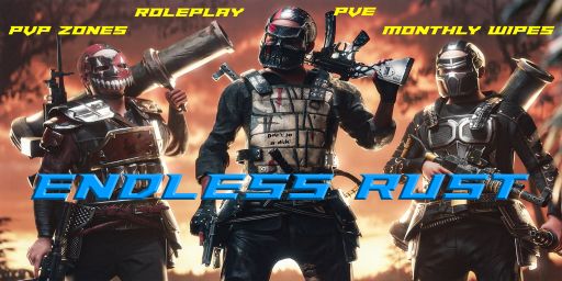 EndlessRust PvE/PvP-Zones 2x|SkillTree|AlphaLoot|Quests|TP