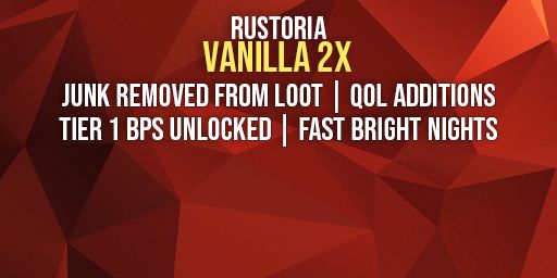 [EU] Rustoria.co 27/3 - 2x Vanilla