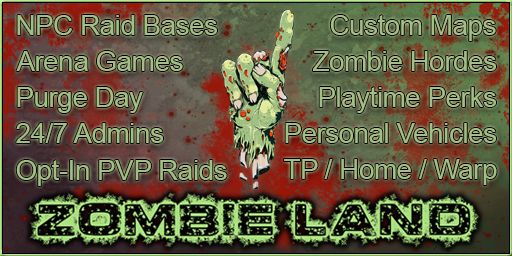 Zombie Land Outbreak PVE | Raid Bases | Custom Maps | Skills