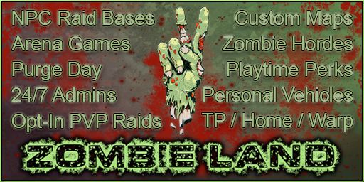 Zombie Land Infection PVE | Raid Bases | Custom Maps | Skills