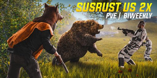 SusRust US 2X PVE BiWeekly-Shop-Kits-Teleport-Skills-Epic Loot