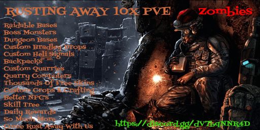 {USA} Rusting Away {10X} Pure PVE Zombies Kits|Boss Monsters|Ev