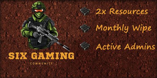 EU | SIX GAMING | 2X QUAD | /kit /info /clan | Monthly Wipe