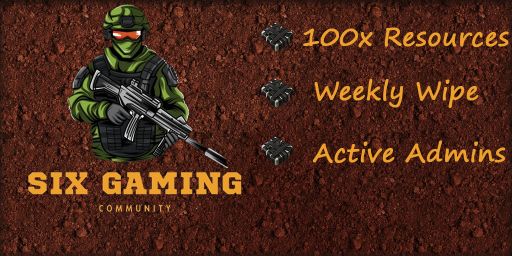 EU | SIX GAMING | 100X No Team Limit | /kit /info /clan | Weekl