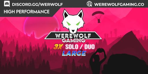 WEREWOLF GAMING.CO 3x Solo/Duo LARGE| JUST FULLWIPED
