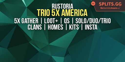 Rustoria.co 12/2 - 5x No BPs [ Solo/Duo/Trio | Shop ] JUST WIPE