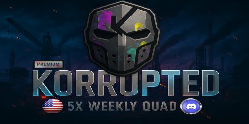 Korrupted - Weekly|US 5X|Quad|Kits|TP|Shop|Raidable Bases