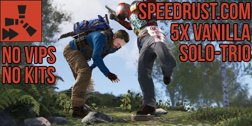 SpeedRust.com #1 - 3x, InstaCraft, PVP, KITS, EU, MAX 3
