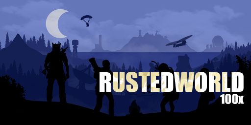 RustedWorld 100x 20Jun MyMini|LatestSkins|KOTH+Events|Kits|Loot