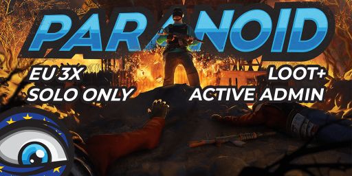 Paranoid.gg EU 3x Solo Only|Loot+|Shop|Kits 19/5 JUSTWIPED x3