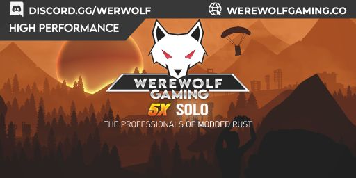 WEREWOLF GAMING.CO 5x SOLO |Loot X5|TP|Homes|Kits|No Teams|
