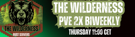 Romania The Wilderness PvE|2x|Raidable Bases|Events|SkillTre