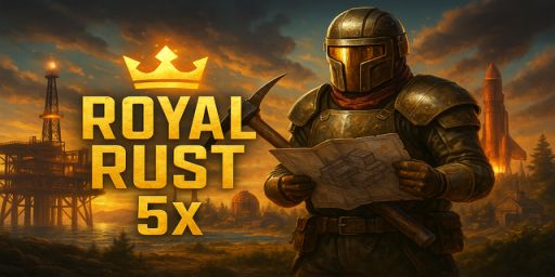 Royal Rust PVE 5X Quest|Skinbox|Skilltree|Events|Shop|Kits|RP