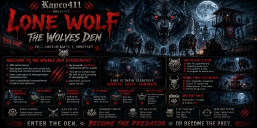 Kapco411 Wolves Den||Full Custom Maps|Biweekly