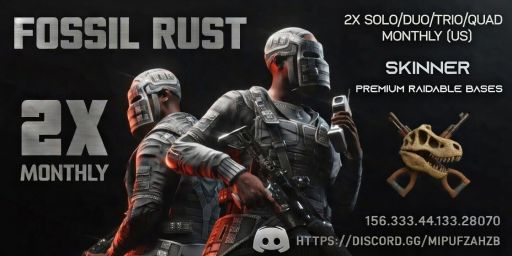 [US] Fossil Rust |  No KOS | Raidable Bases | Noobs Welcome