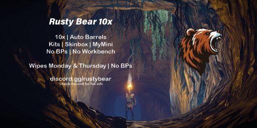 *JUST WIPED* Rusty Bear 10x | PvP | MyMini | SkinBox | x10