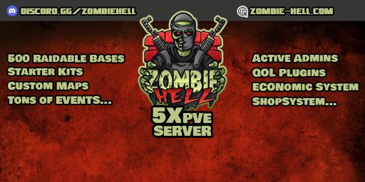 BURN ZOMBIE ISLAND PVE|5X|Raidable Bases|Skill Tree|QUEST|Jetpa