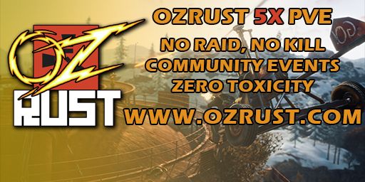 [AU] OzRust.com PvE | Jetpacks | Kits | Events