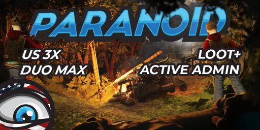 Paranoid.gg US 3x Solo/Duo|Loot+|Shop|Kits 6/6 JUSTWIPED x3