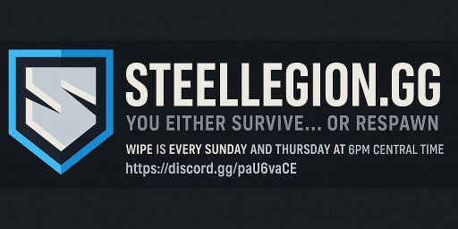 SteelLegion.gg US Vanilla+|Modded|NoBPWipe|Skinbox|Kits|Home|
