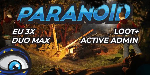Paranoid.gg EU 3x Solo/Duo|Loot+|Shop|Kits 30/6 JUSTWIPED x3