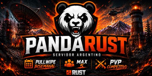 [NEW-LATAM] PandaRust Vanilla | Bisemanal | WIPE 13/8 17hs