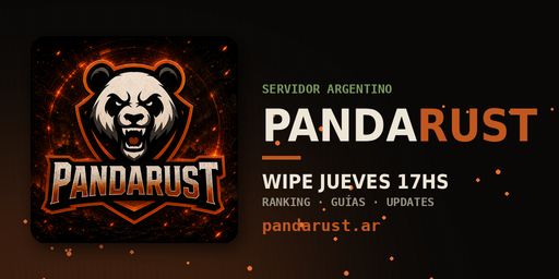 [LATAM] www.pandarust.ar Vanilla | WIPE 29/10 17hs