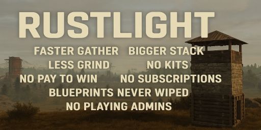 [EU] Rustlight [No BP Wipe | Vanilla+ | 100 Slots]