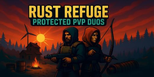 Rust Refuge | Solo/Duo/Trio PvP | Half Upkeep | 2x Loot | Prote