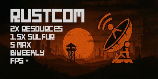 JUST WIPED !! ||RUSTCOM - X2 | MAX 5 | EU | FPS+ | LOW UPKEEP||