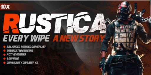 RUSTICA 10x - Weekly |Kits|Shop|Clans|Loot+|NoBPs|NoNight|