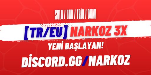 [TR/EU] NARKOZ Türkiye 3X | MAX4 | Yeni Başlayan | 14:00