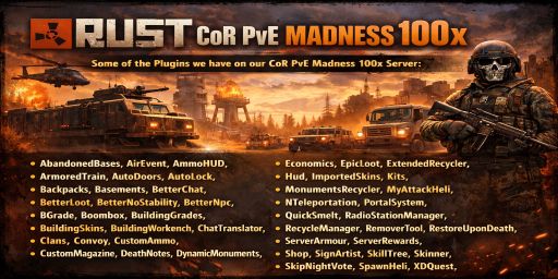 CoRDor PvE Madness 100x|KITS|SHOP|SkillTree|