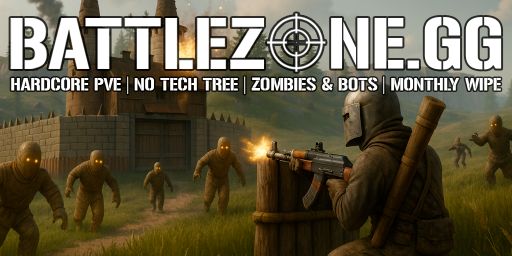 BattleZone.gg | Hardcore PvE | No Tech Tree | Raid Bases | Skil