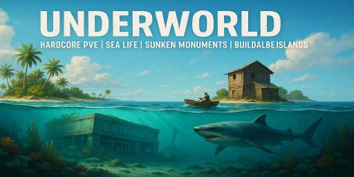 Underworld Hardcore PvE | Sea Life | Sunken Monuments | Islands