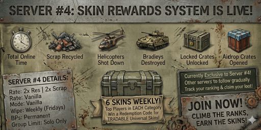 [EU]FINALRUST.CC #4|2X|SOLO ONLY|NO BP WIPES|WEEKLY