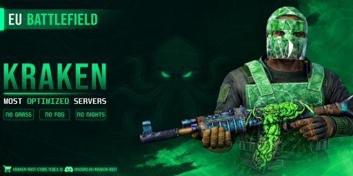 KRAKEN | X1000000 | EU - UA | NO GRASS | BATTLEFIELD | FPS+