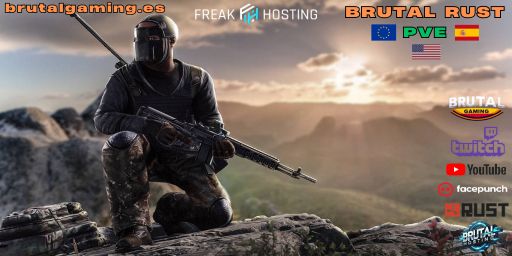 BRUTAL RUST | PVE | ZOMBIES-EVENTS-BUILDING | MONTHLY