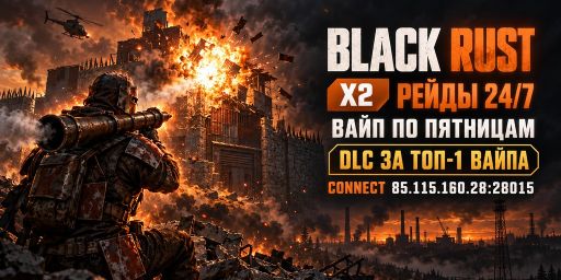 BLACK RUST | ЛАМПОВЫЙ | X2 | DLC EVENT