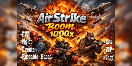 AIRSTRIKE BOOM 1000x [ PVP | EVENTS | KITS | MYMINI | AirStrike