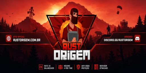 [BR/LATAM] Rust Origem 2x Solo/Duo/Trio/Quad 01/08 FULL WIPE