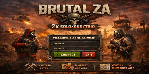 Brutal ZA 2x | Mercenary AI | Guarded Airdrops | S/D/T