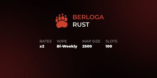 BerlogaRust | 2x | Bi-Weekly | No Limit | RU/EU