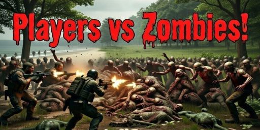 Players vs Zombies! A LOT OF ZOMBIES!