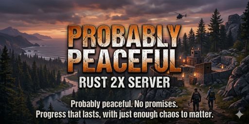 [EU] Probably Peaceful | Solo / Duo | 2x Loot | WL Server