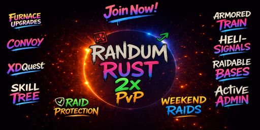 Randum Rust 2x PvP Solo/Duo/Trio|Quest|Events|Raids|ST