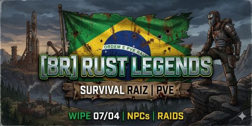[BR] Rust Legends- Survival Raiz | PVE | wipe 07/04