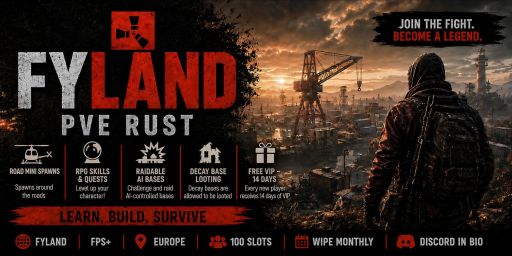 FYLAND.gg - EU | PVE | MONTHLY | FPS+ | No BP Wipes