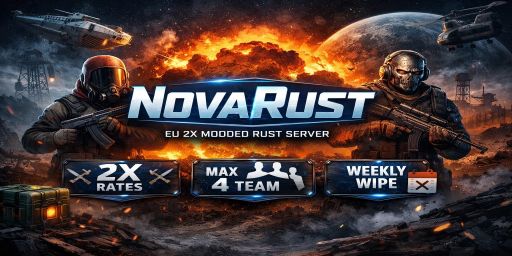 [EU] NovaRust | 2x Weekly | No BP | 4 Max | Kit